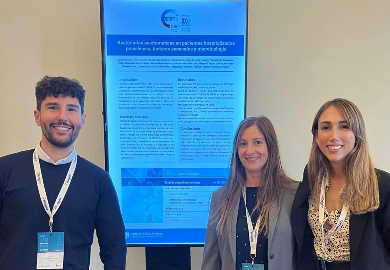 Agustin Romandetta -Bettina Cooke - Daniela Tonin-poster Bacteriurias Asintomaticas-Grupo Sur-Congreso SADI-2025